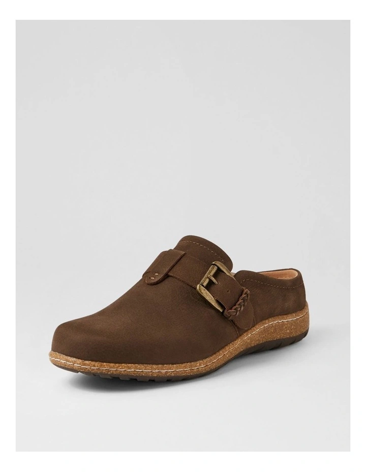 Atwood Dark Brown Leather Flat Shoes image 2