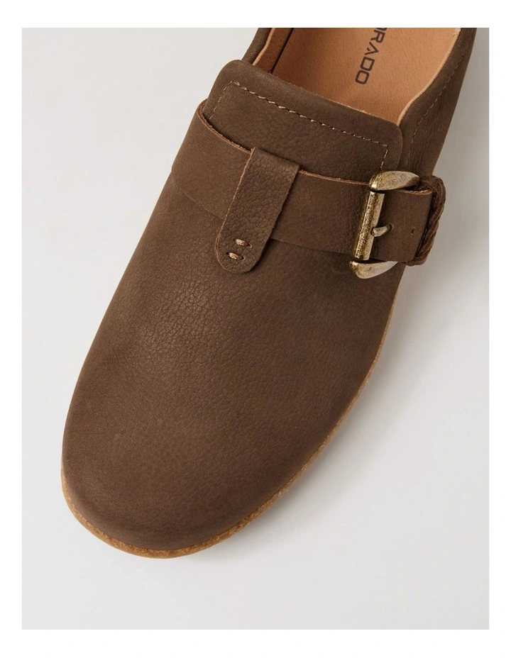 Atwood Dark Brown Leather Flat Shoes image 4