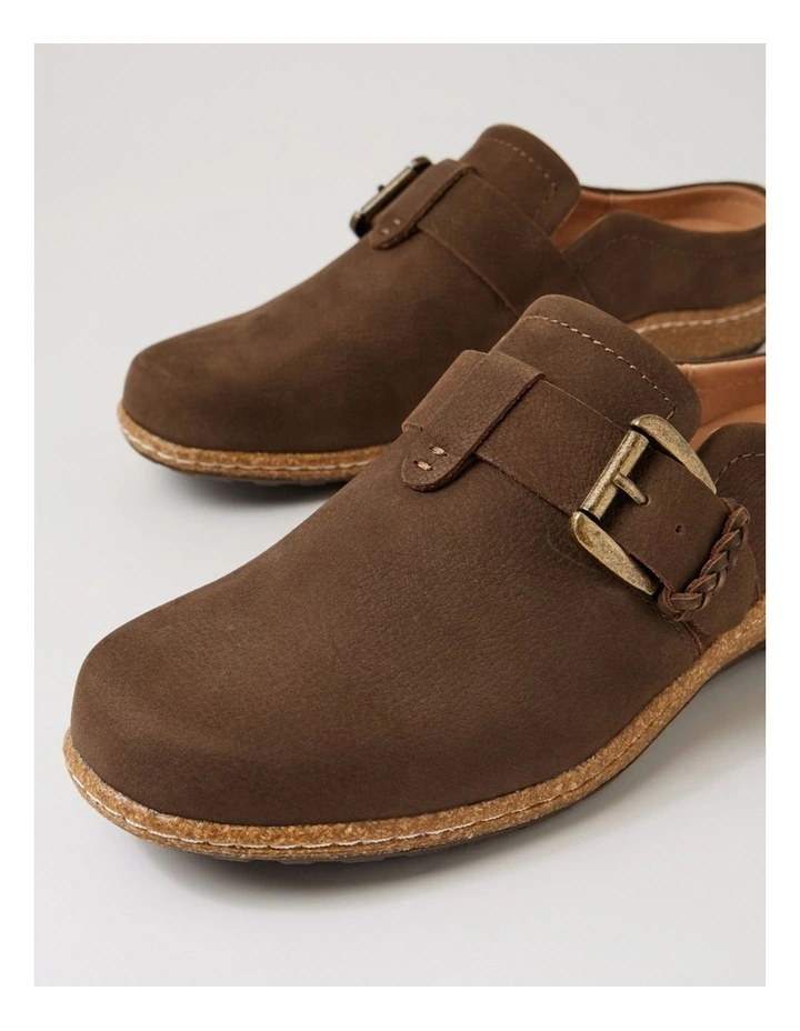 Atwood Dark Brown Leather Flat Shoes image 5