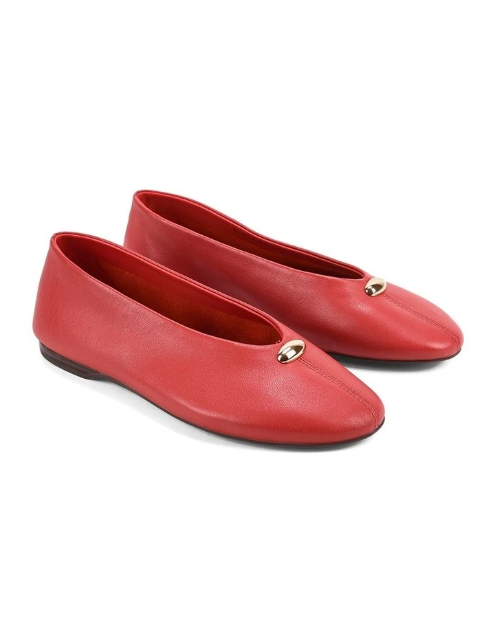 Beverly Ballets - Red Leather image 2