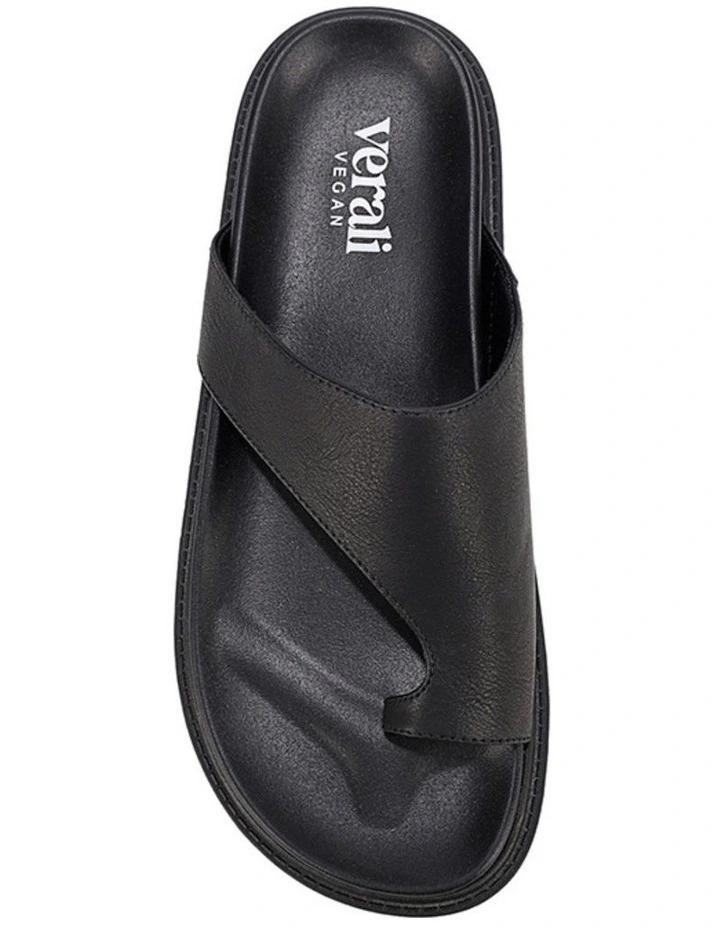 Brenda Footbed Slides - Black image 3