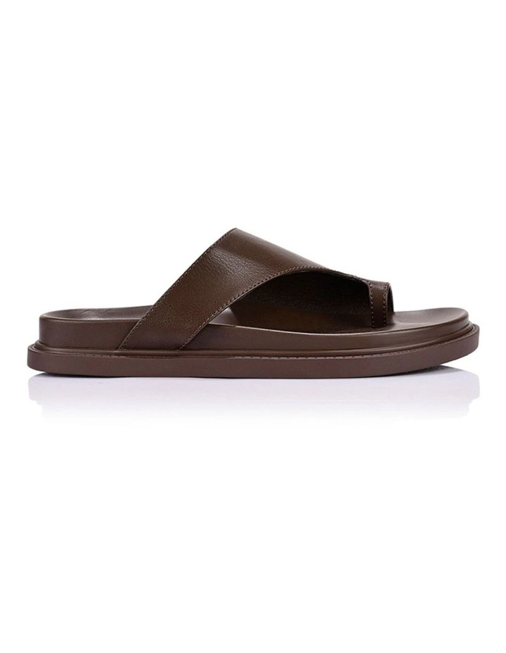 Brenda Footbed Slides - Chocolate Brown image 1