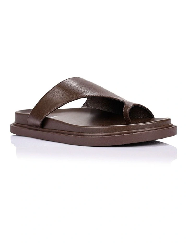 Brenda Footbed Slides - Chocolate Brown image 2