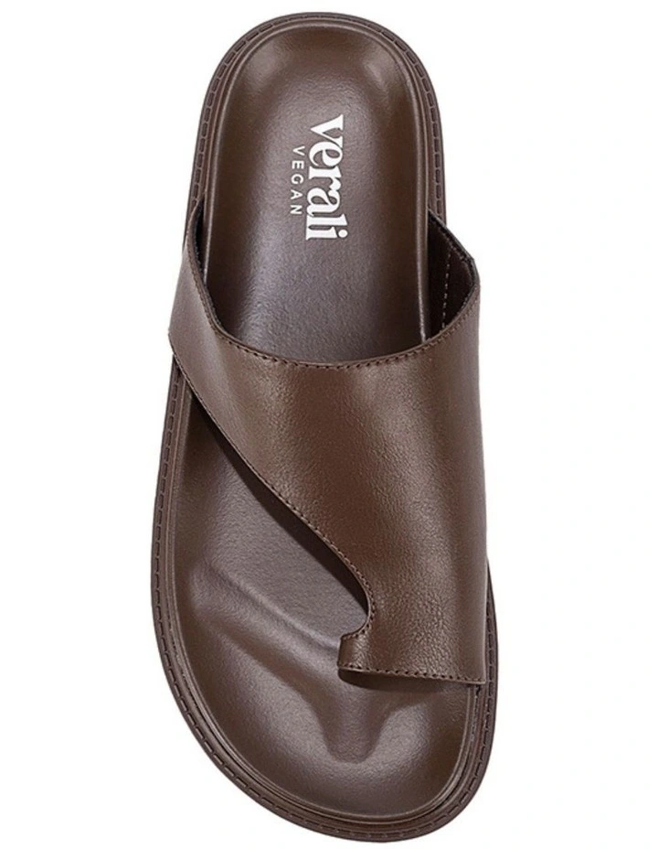 Brenda Footbed Slides - Chocolate Brown image 3