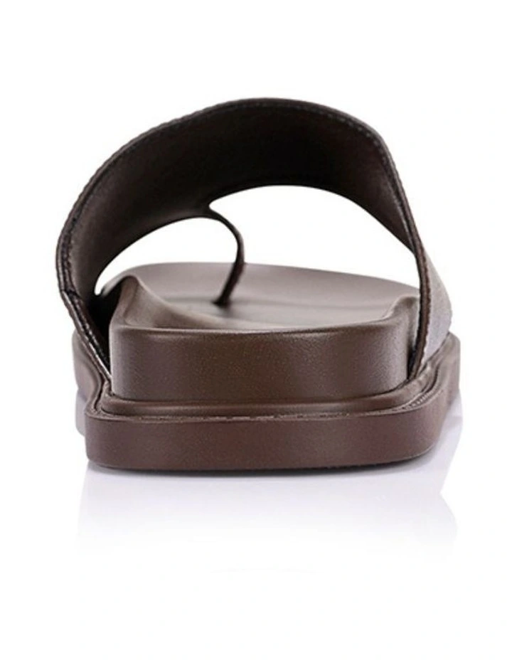 Brenda Footbed Slides - Chocolate Brown image 4