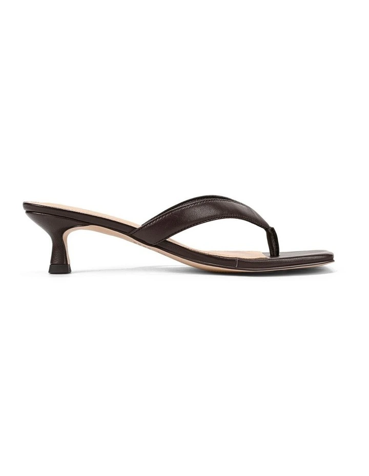 Sophie Thong Heels- Chocolate Brown Leather image 1
