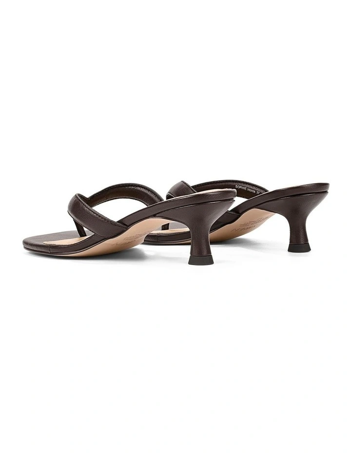 Sophie Thong Heels- Chocolate Brown Leather image 3