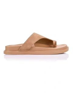 Brenda Footbed Slides - Biscuit