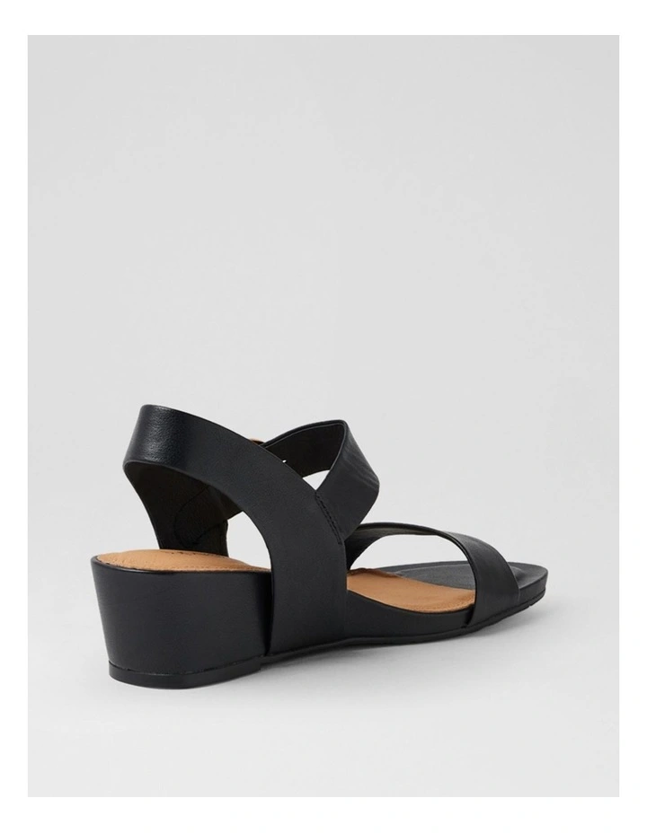 Skylier Black Leather Sandals image 3