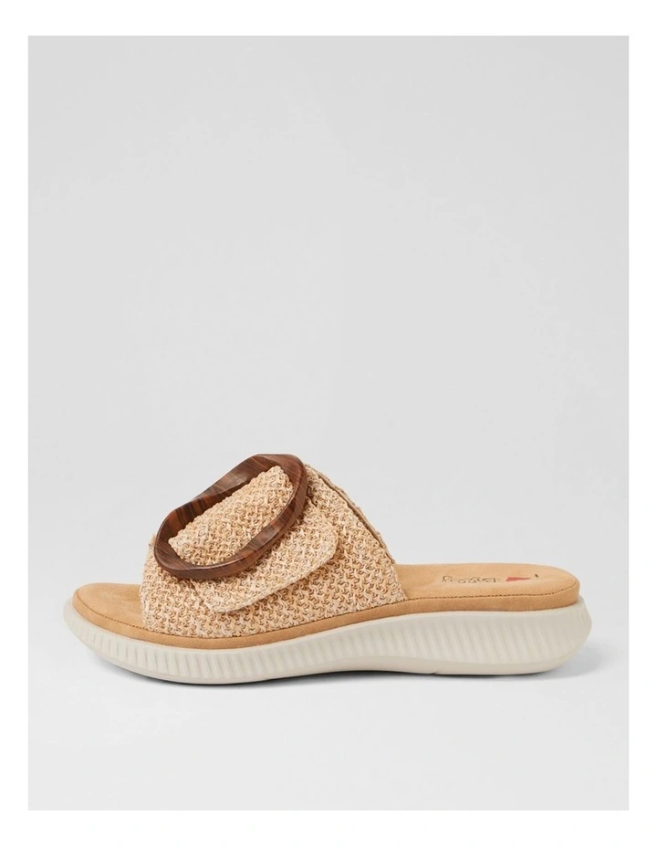 Vyrics Natural Raffia Slides image 1