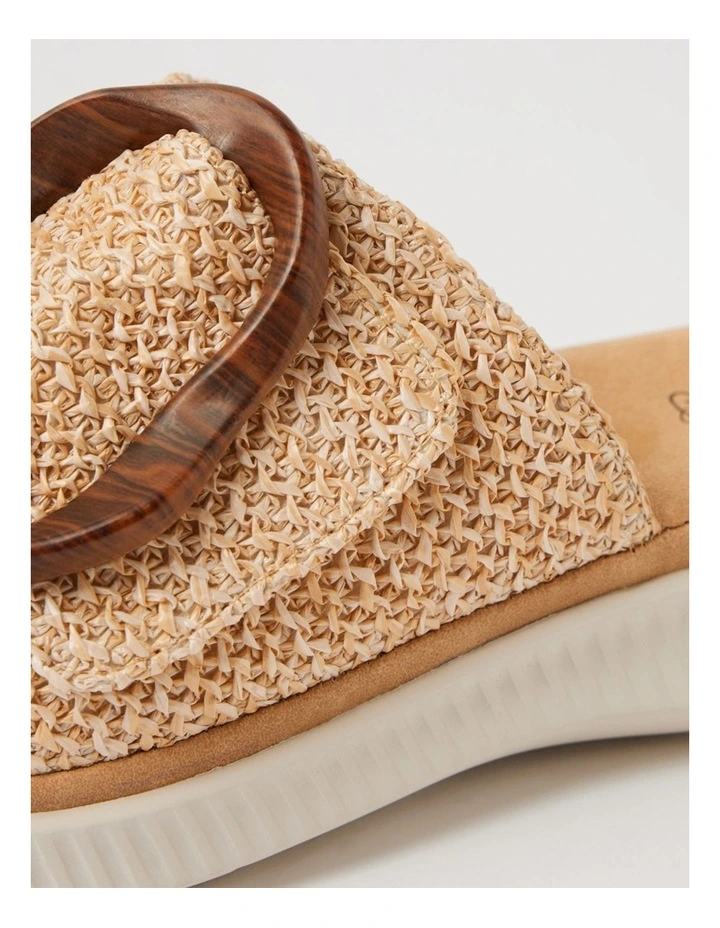 Vyrics Natural Raffia Slides image 5