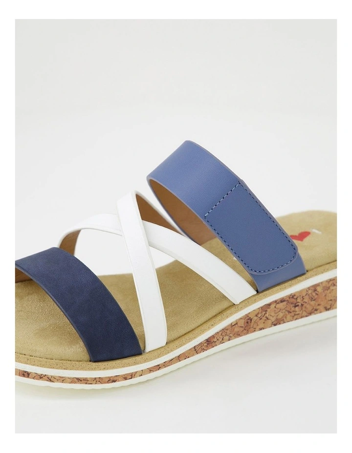 Talinda Navy White Multi Slides image 5