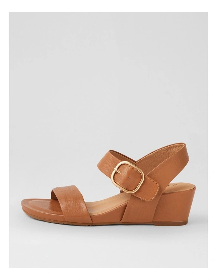 Skylier Dark Tan Leather Sandals image 1
