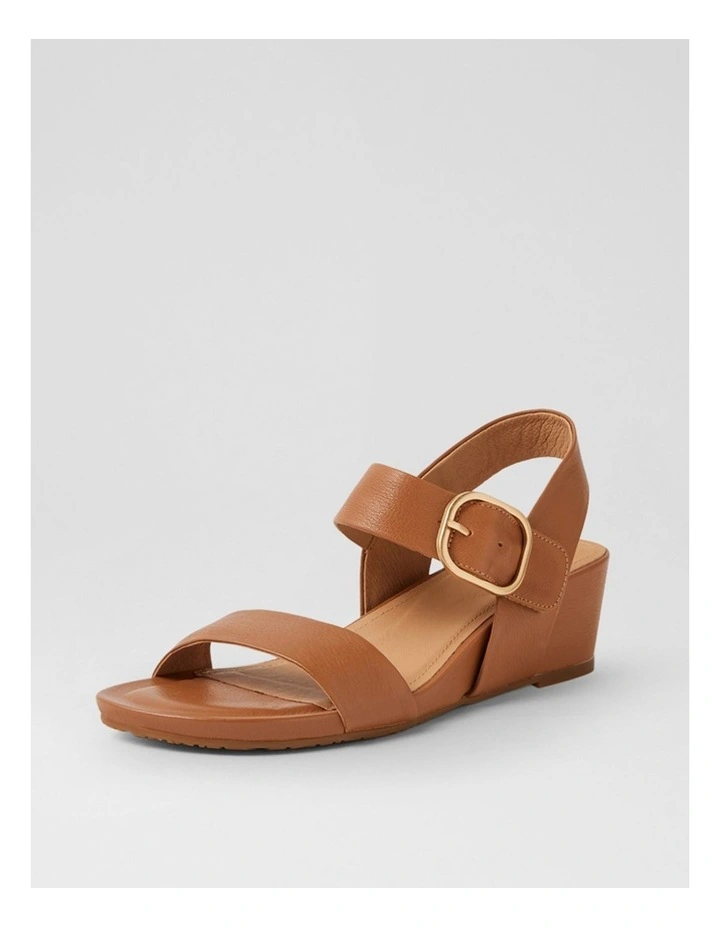 Skylier Dark Tan Leather Sandals image 2