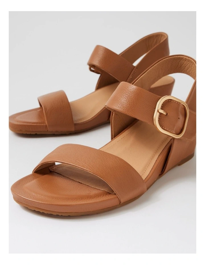 Skylier Dark Tan Leather Sandals image 5