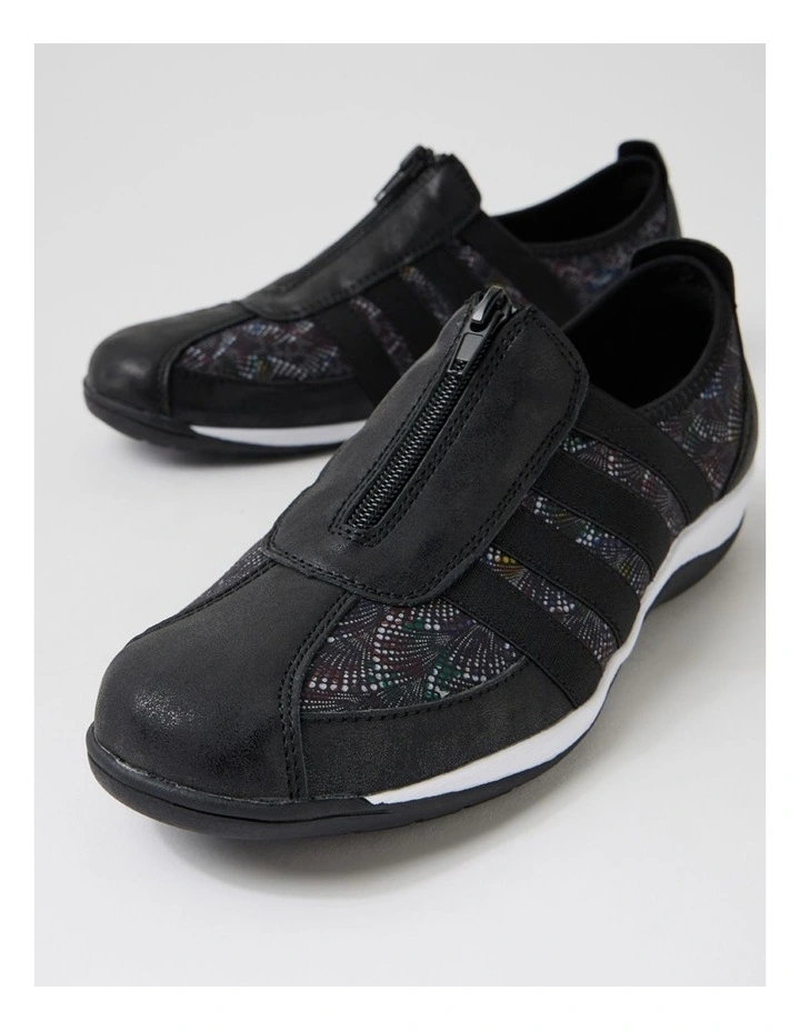 Alandai Black Dust Mix Flat Shoes image 5