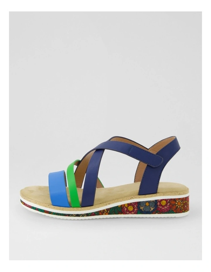 Tonish Blue Dark Green Sandals image 1