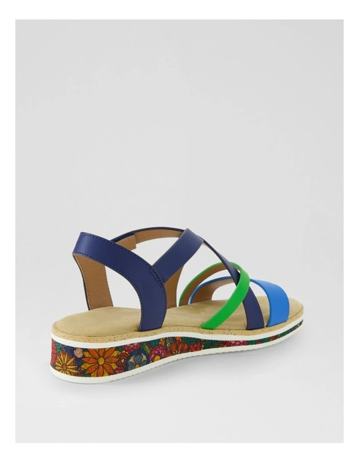 Tonish Blue Dark Green Sandals image 3