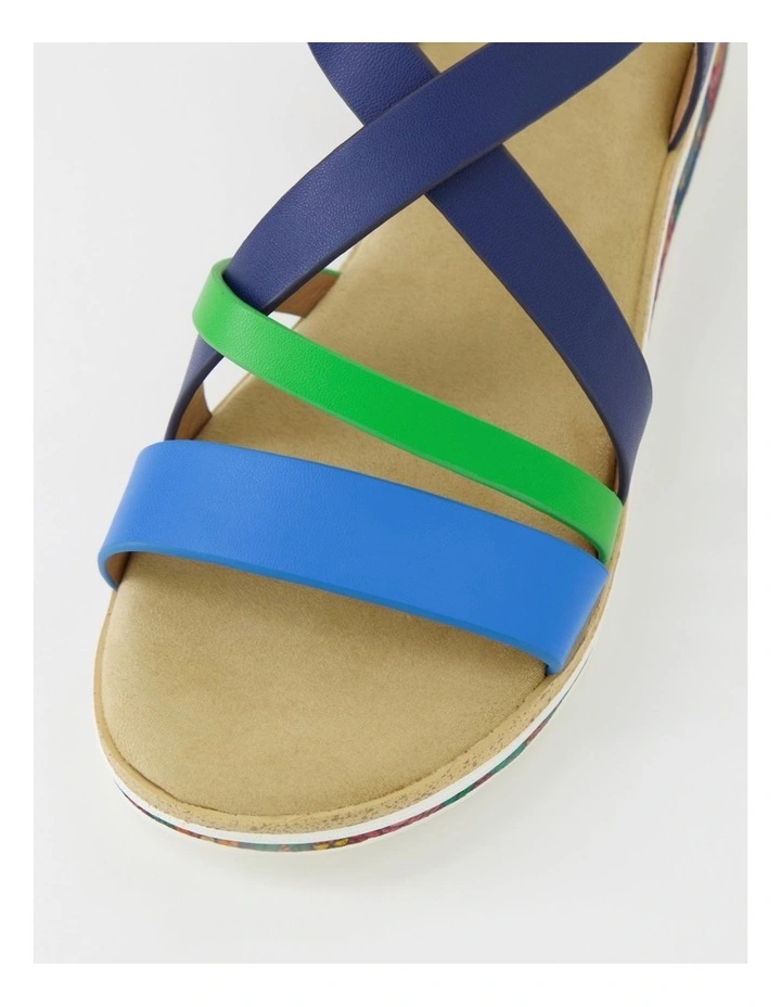 Tonish Blue Dark Green Sandals image 4