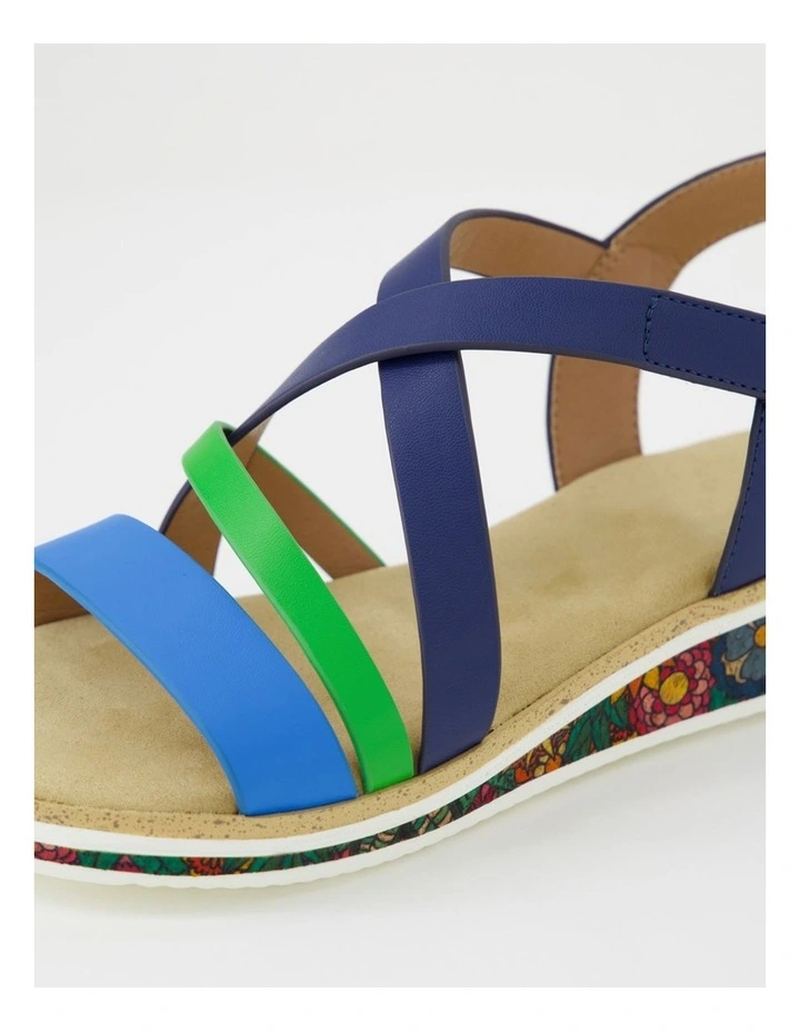 Tonish Blue Dark Green Sandals image 5
