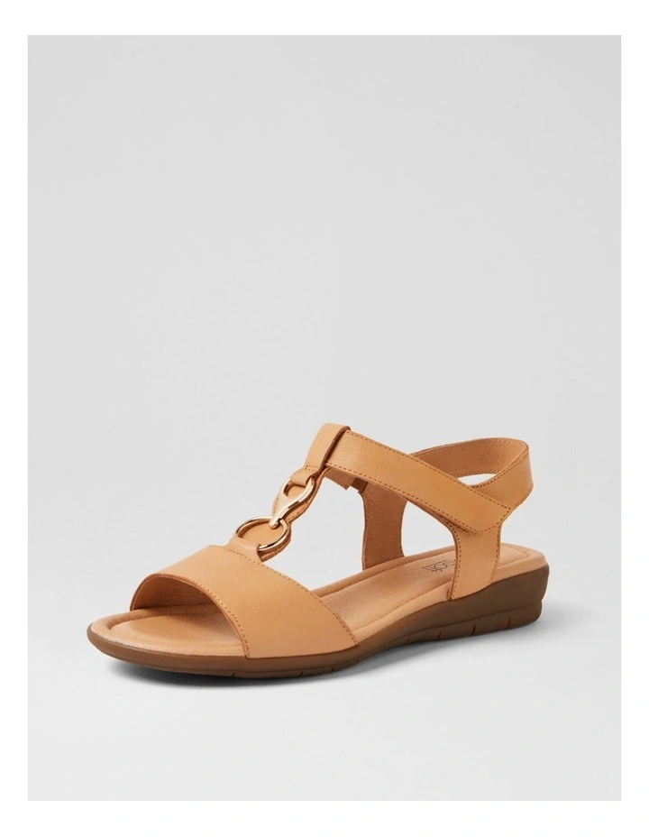 Felica Camel Leather Sandals image 2
