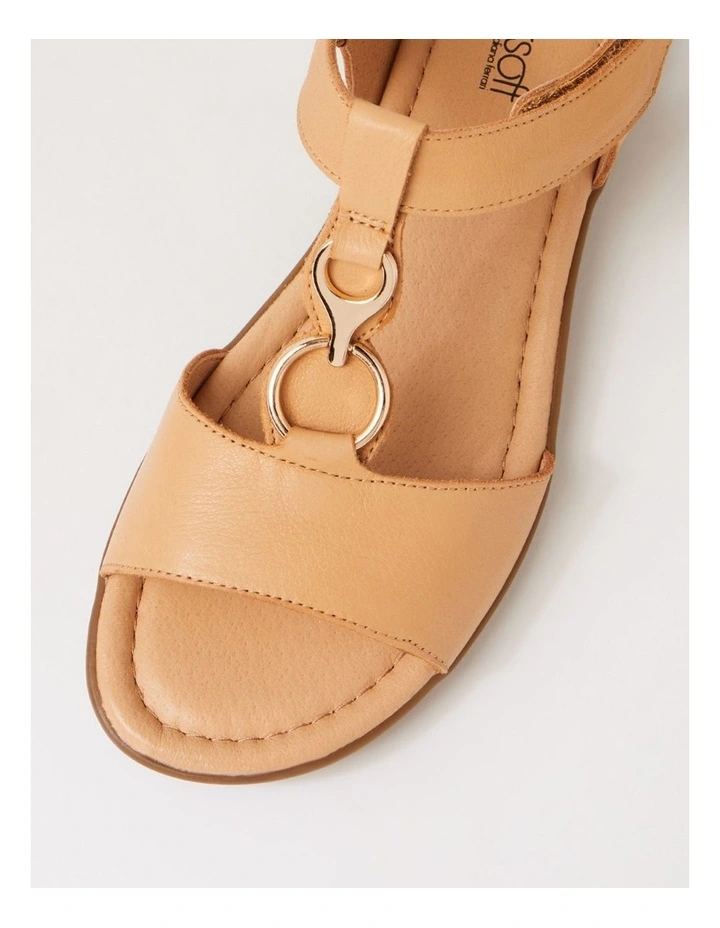 Felica Camel Leather Sandals image 4
