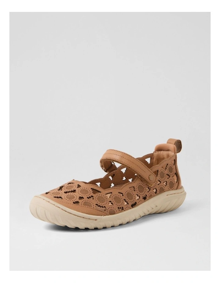 Tadaa Camel Leather Flat Shoes image 2