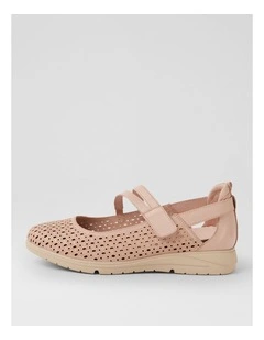 Norwalk Rose Leather Mary Janes
