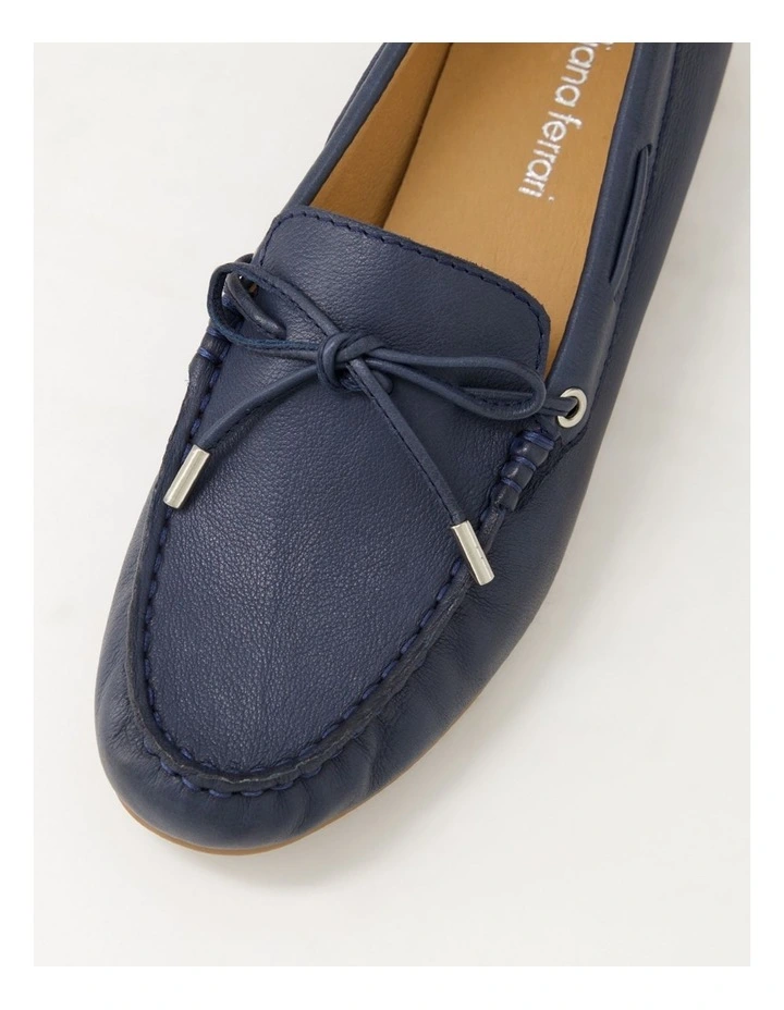 Eliney Navy Leather Loafers image 4