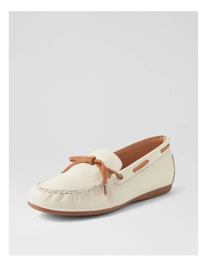 Eliney Cream Tan Leather Loafers image 2