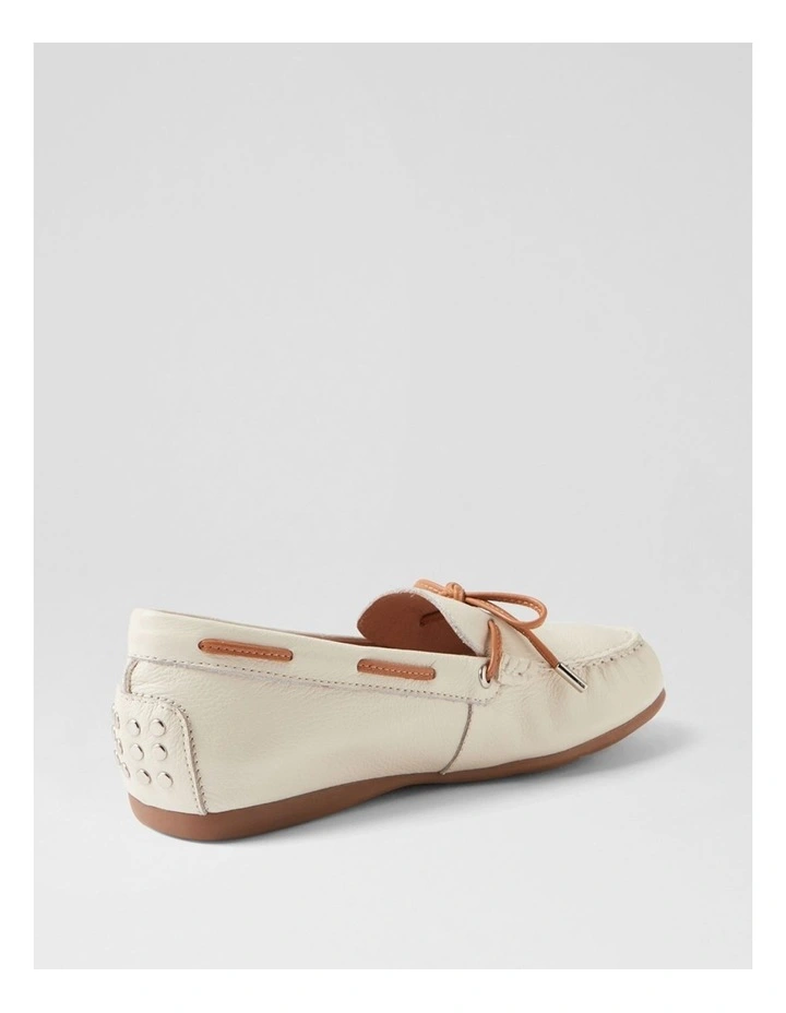 Eliney Cream Tan Leather Loafers image 3