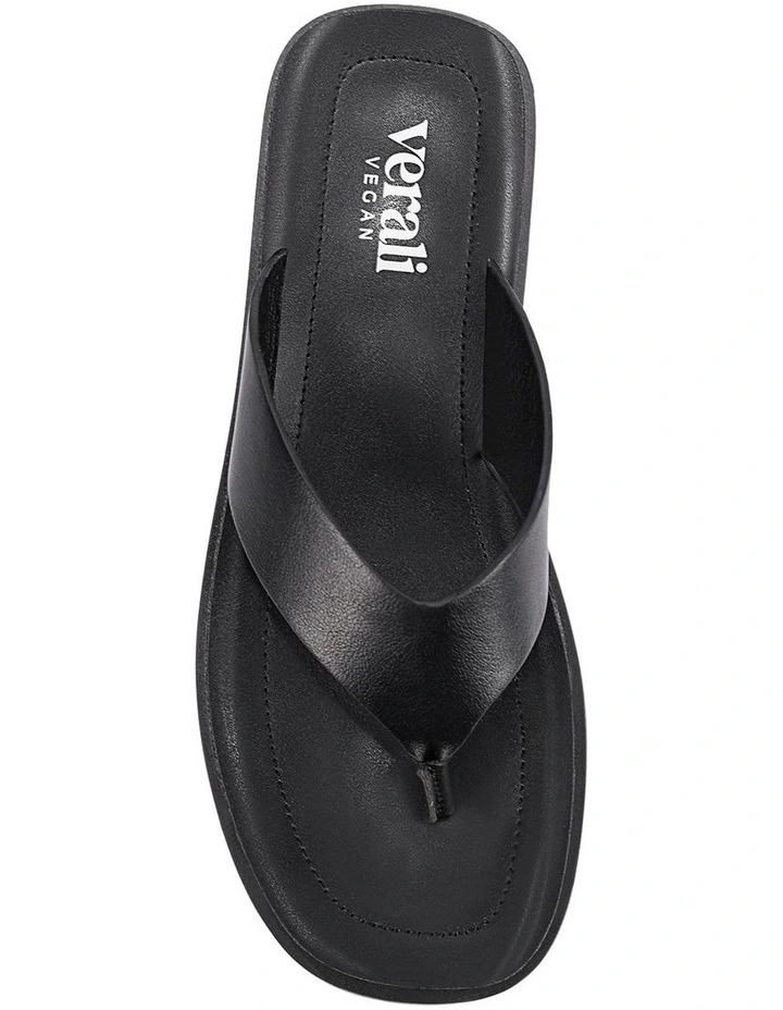 Raptor Flatform Thongs -Black image 4