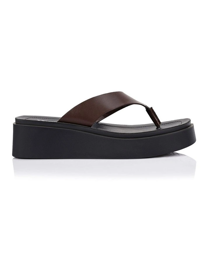 Raptor Flatform Thongs - Chocolate Brown image 1