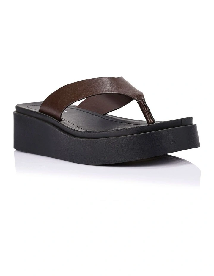Raptor Flatform Thongs - Chocolate Brown image 2