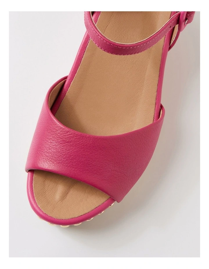 Cousin Fuchsia Jewelled Rope Leather Sandals image 4