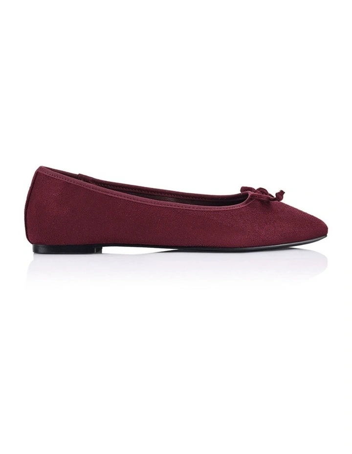Eugenie Ballet Flats - Berry Red Micro image 1