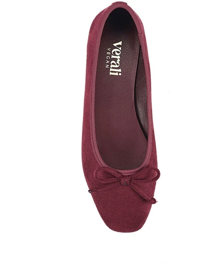 Eugenie Ballet Flats - Berry Red Micro image 3