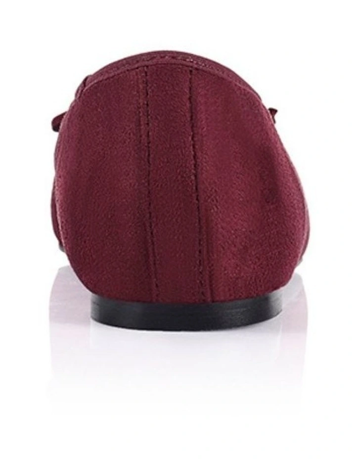 Eugenie Ballet Flats - Berry Red Micro image 4