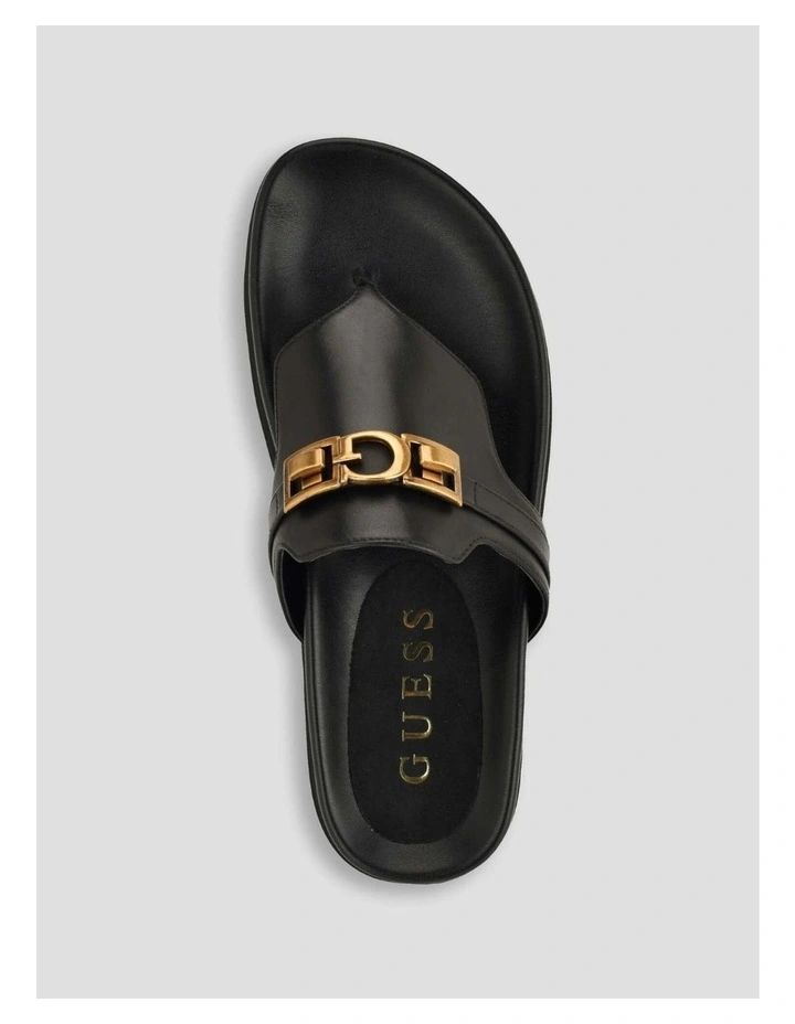 Farron Thong Sandals in Black image 5