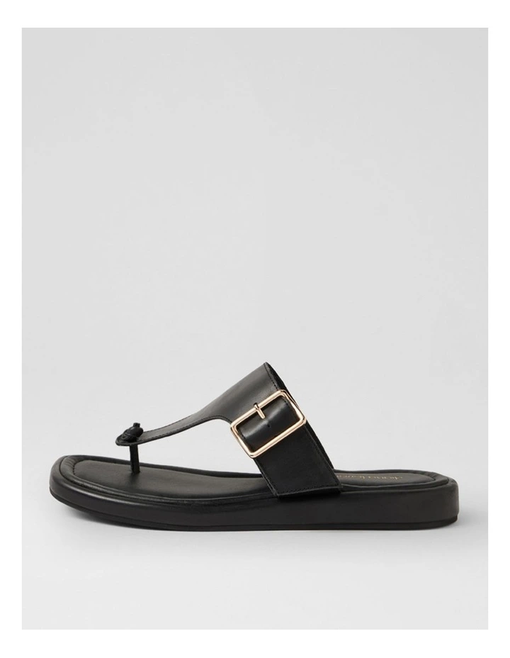 Remma Black Leather Sandals image 1