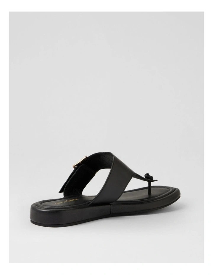 Remma Black Leather Sandals image 3