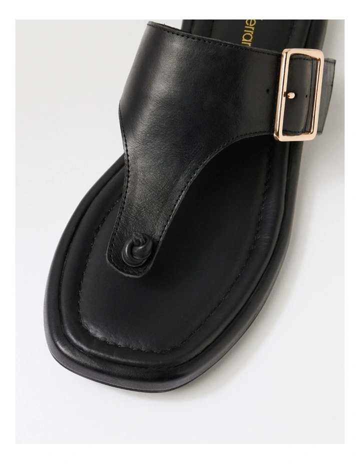 Remma Black Leather Sandals image 4