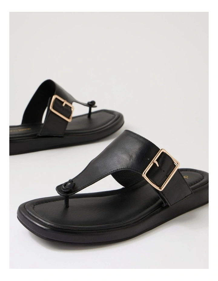 Remma Black Leather Sandals image 5