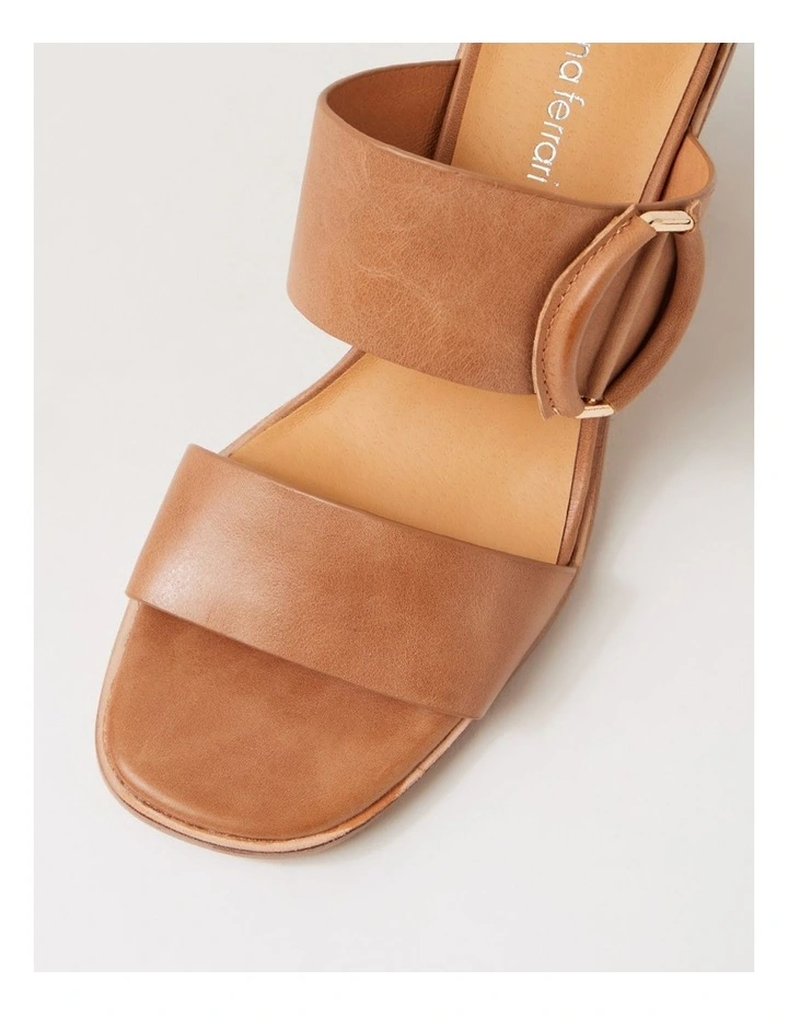 Nixoni Tan Natural Leather Sandals image 4
