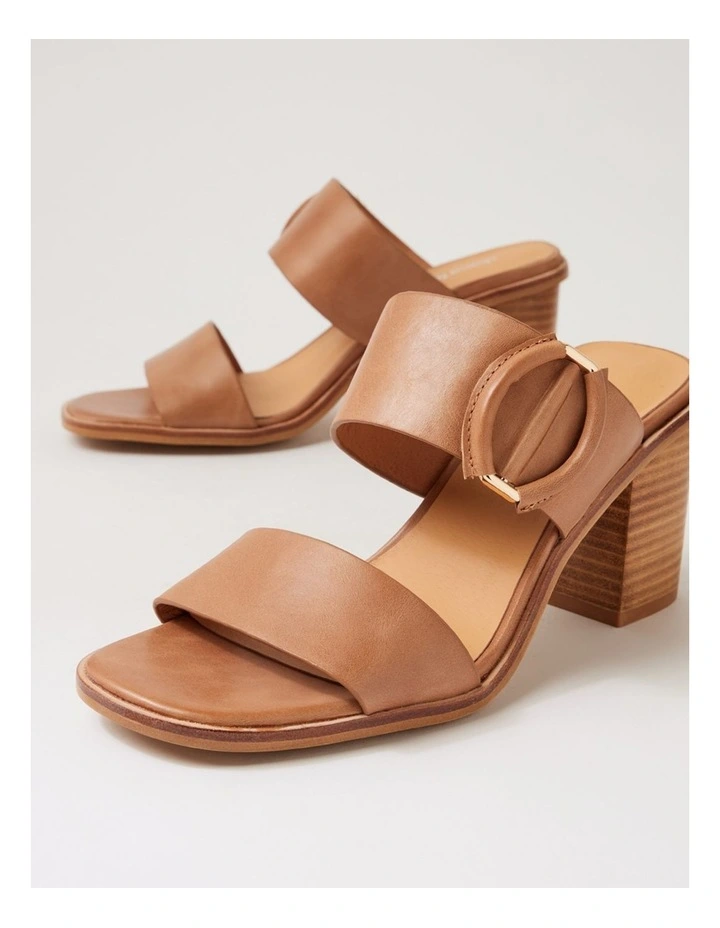 Nixoni Tan Natural Leather Sandals image 5