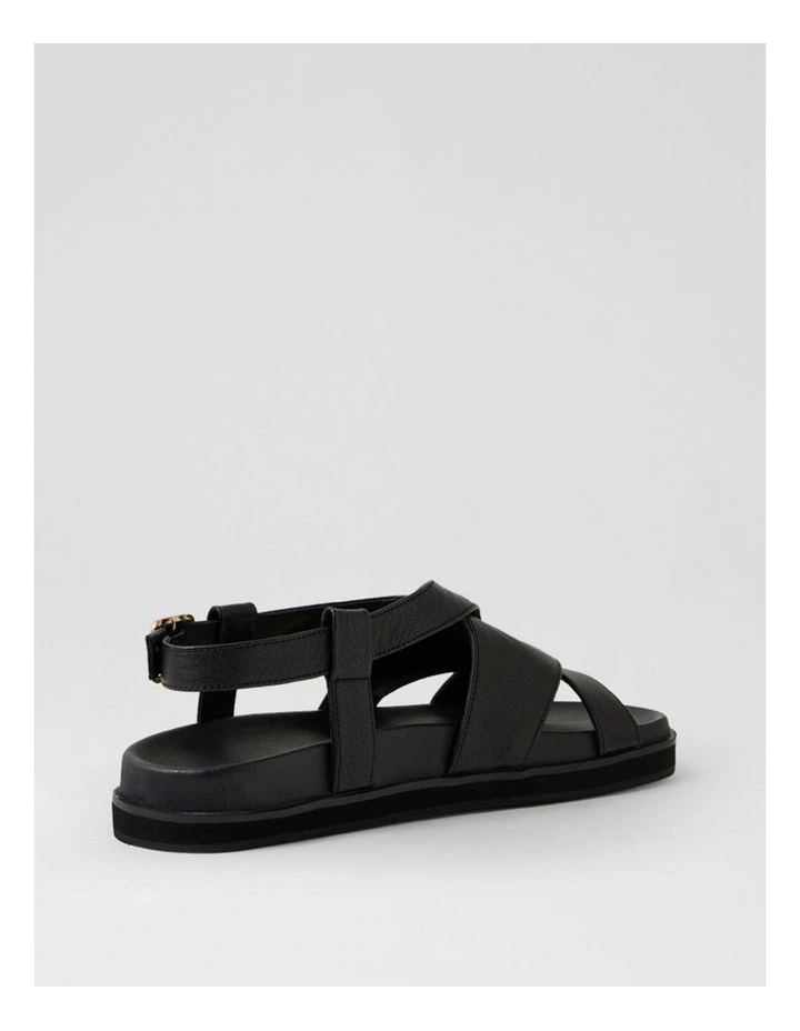 Vebbie Black Leather Sandals image 3