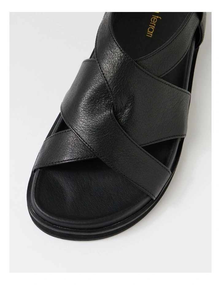 Vebbie Black Leather Sandals image 4