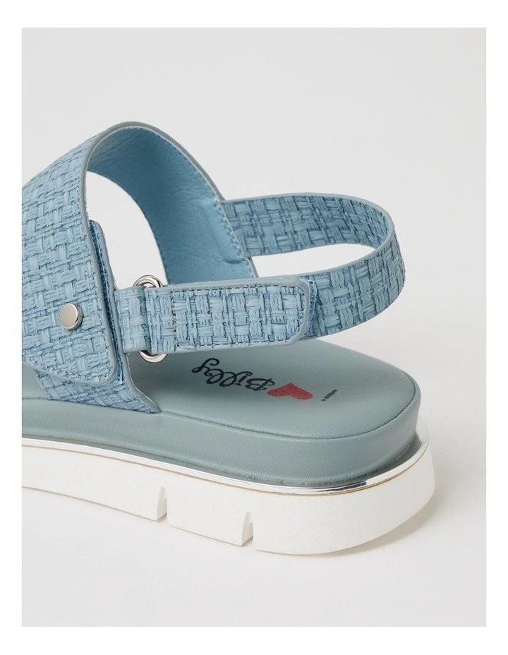 Bizzkit Mid Blue Weave Sandals image 5