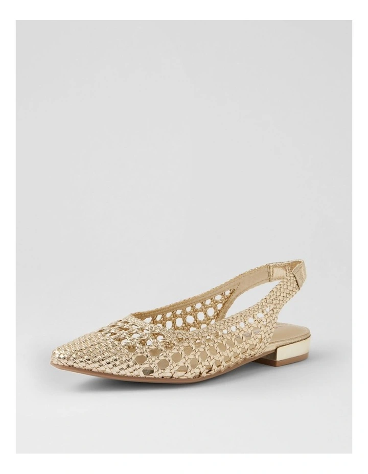 Cardine Champagne Weave Slingbacks image 2