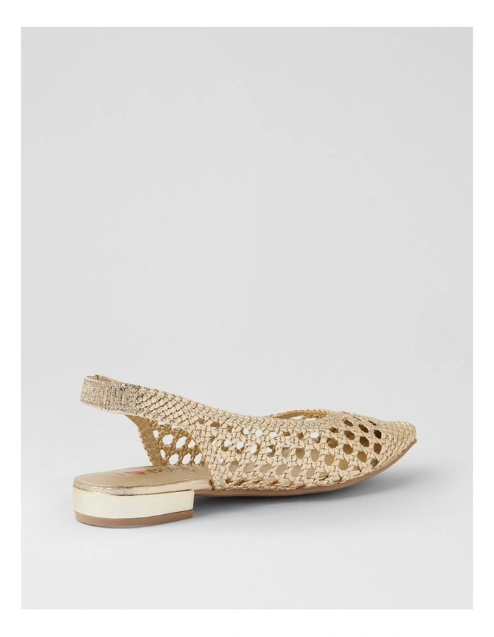 Cardine Champagne Weave Slingbacks image 3